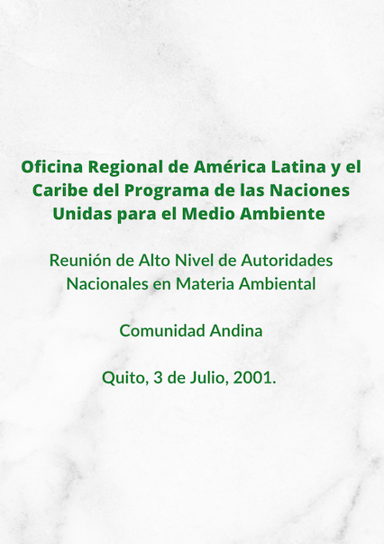 Oficina Regional de América Latina y el Caribe del Programa de las Naciones Unidas para el Medio Ambiente