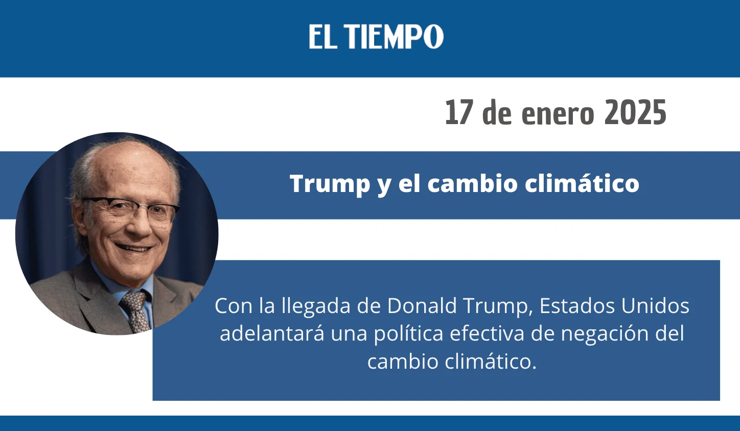 Trump y el cambio climatico